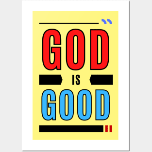 God Is Good | Christian Typography Posters and Art